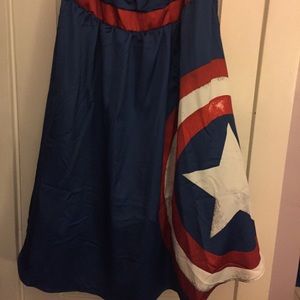 Captain American inspired plus size dress
